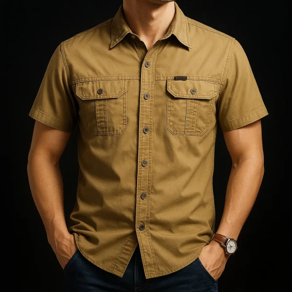 Exquiso Cotton Cargo Half Sleeve Shirts